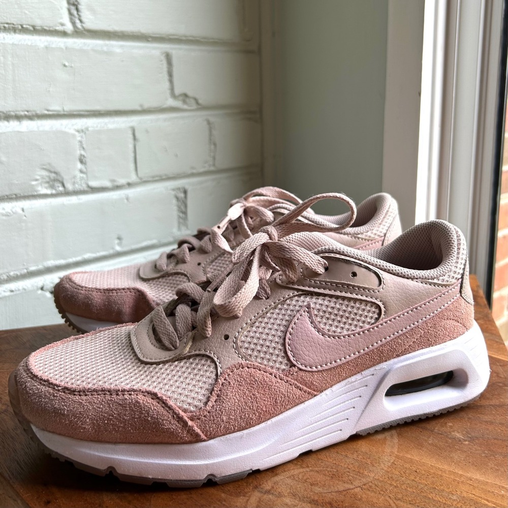 Nike Women's Air Max SC Athletic Sneakers Fossil Stone Pink 8.5 Casual Comfort
